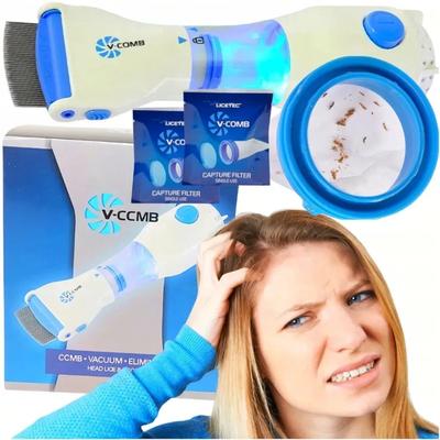 Electric Lice Removal Comb – Safe & Chemical-Free with Extra Filters